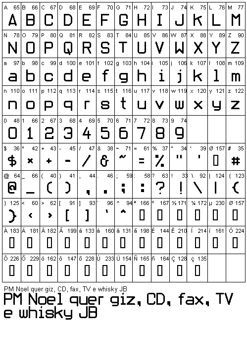 Oblivious font (13992 Bytes)